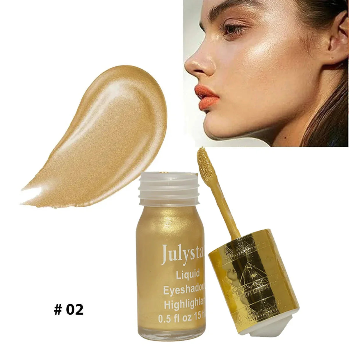 JulyStar Silky Glow Liquid Eyeshadow Highlighter - 15ml