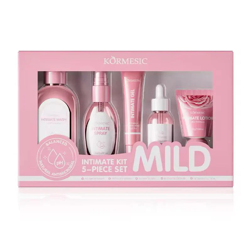 KORMESIC Mild Balanced Natural Antimicrobial Intimate Kit-  5 Piece Set