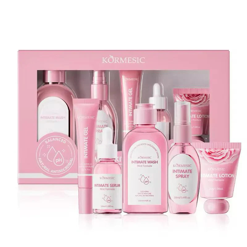KORMESIC Mild Balanced Natural Antimicrobial Intimate Kit-  5 Piece Set