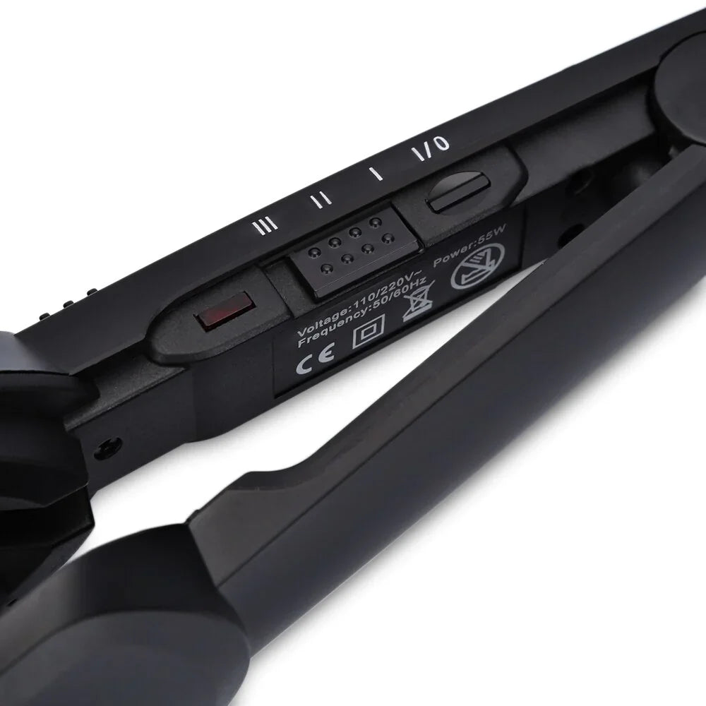 Kemei KM-2022 Hair Curling Ceramic 3 Barrel Clamp Curler