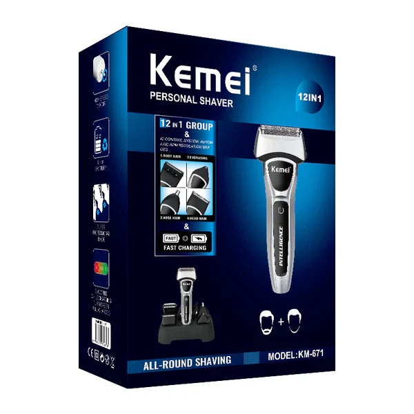 Kemei km-671 12 In 1 Electric Shaver