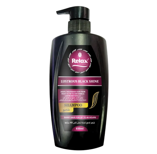 Relax Lustrous Black Shine Shampoo - 650ml