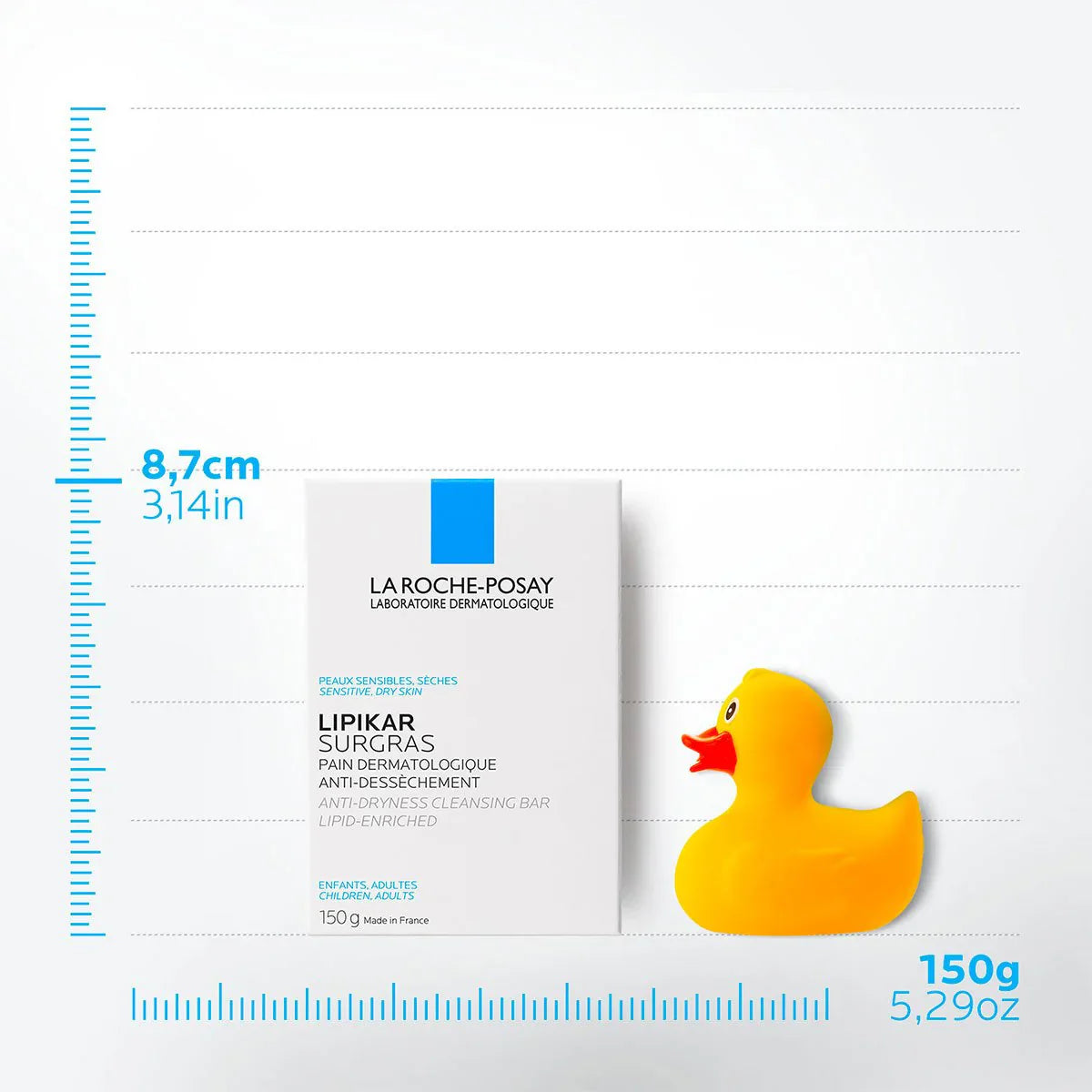 La Roche-Posay Lipikar Surgras Anti-Dryness Cleansing Bar Soap 150g | Premium Skincare & Beauty Products in Pakistan