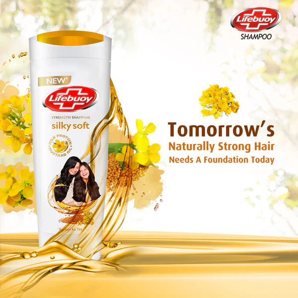 Lifebuoy Silky Soft Milk Protein + Mustard Oil Strength Shampoo 650ml