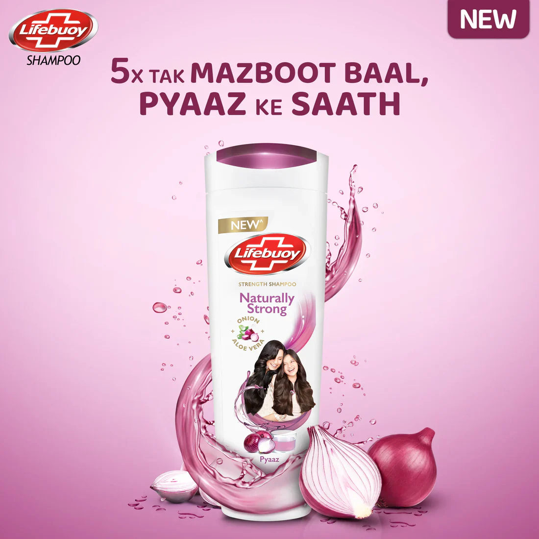 Lifebuoy Naturally Strong Onion & Aloe Vera Shampoo - 650ml