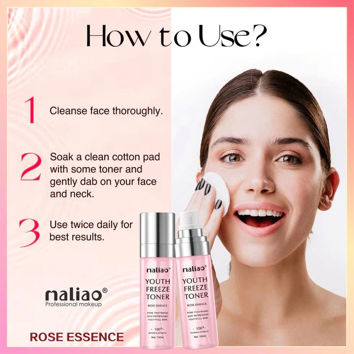 Maliao Youth Freeze Toner with Rose Essence - 100ml