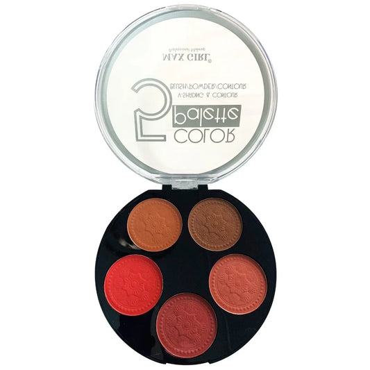 MAX GIRL Professional Makeup 5 Color Palette Blush Powder Contour Palette