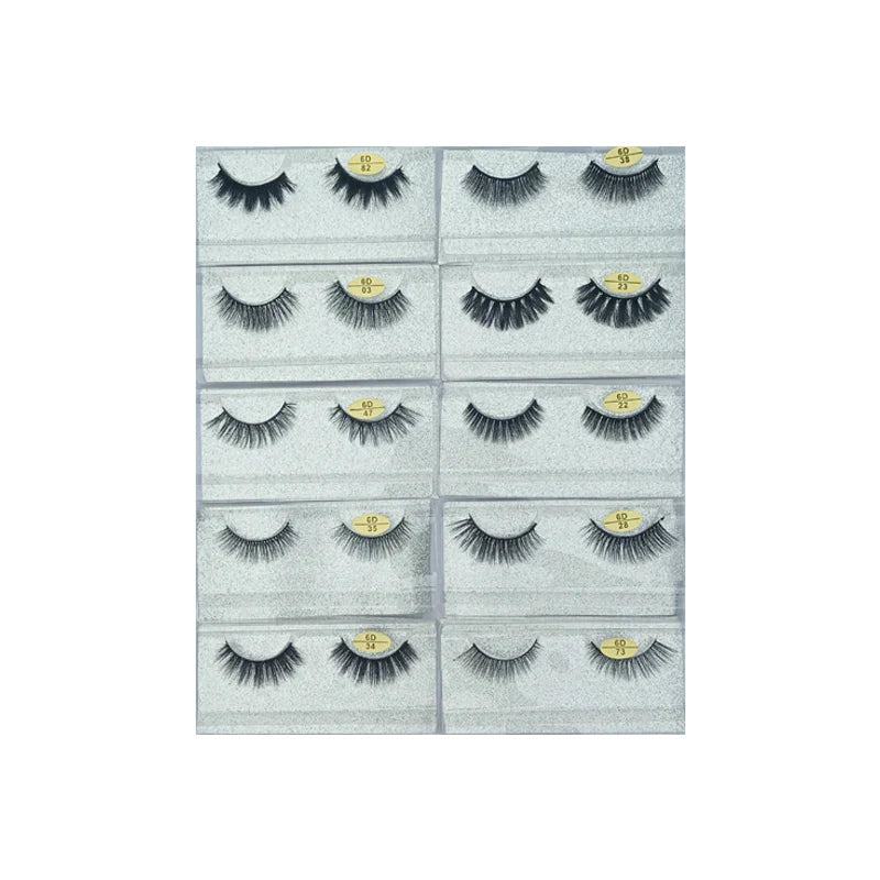 Glamorous Face 6D Mink Hair Eyelashes 10 Pieces GF 8064