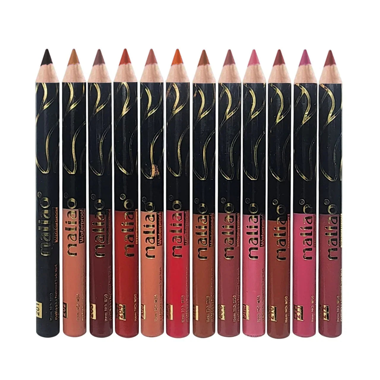 Maliao 12 Pcs Eye & Lip Liner Pencil