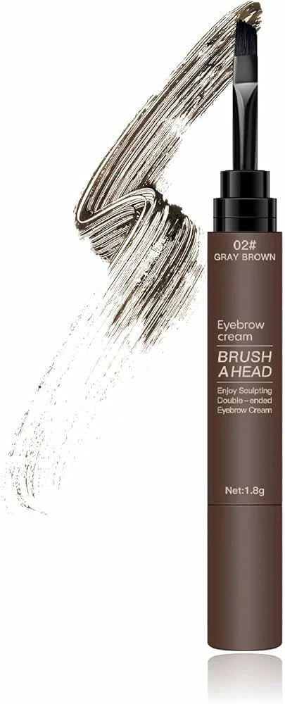 Maliao Eyebrow Cream Brush a Head Enjoy Sculpting Double-ended Eyebrow Cream 1.8g
