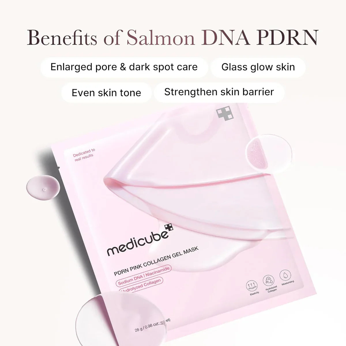 Medicube PDRN Pink Collagen Gel Mask - 28g | Premium Skincare & Beauty Products in Pakistan