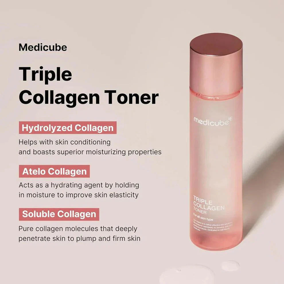 Medicube Triple Collagen Toner - 140ml | Premium Skincare & Beauty Products in Pakistan