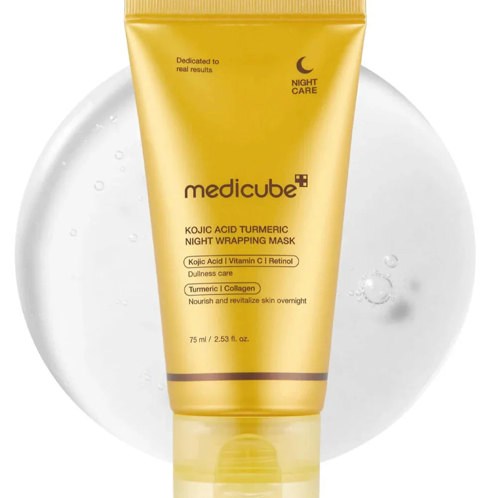 Medicube Kojic Acid Turmeric Night Wrapping Mask - 75ml | Premium Skincare & Beauty Products in Pakistan