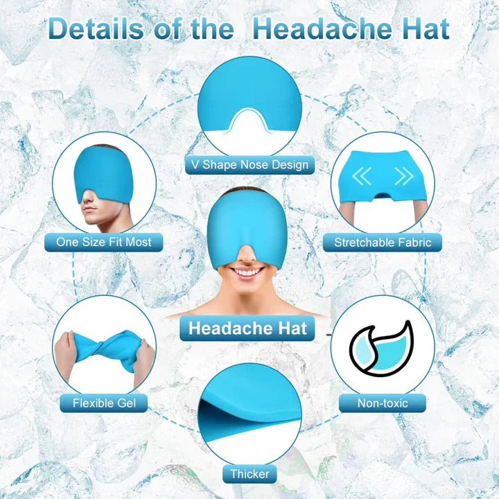 Headache and migraine Relief Cap Hot & Cold Therapy Cap