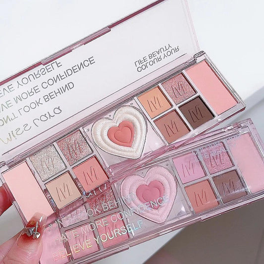 Miss Lara Eyeshadow Palette Shiny - 12 Colors