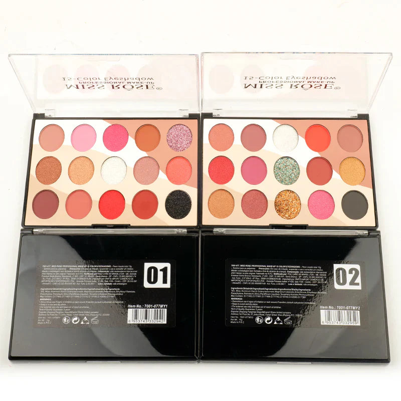 Miss Rose Eyeshadows Kit - 15 Colors