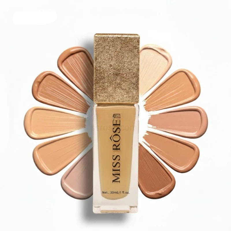 Miss Rose Luxurious Gilded Cuboid Silky Foundation -  30ml
