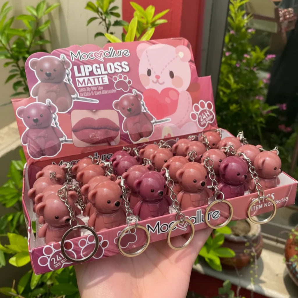 Mocallure - Bear Keychain Matte Lip Gloss