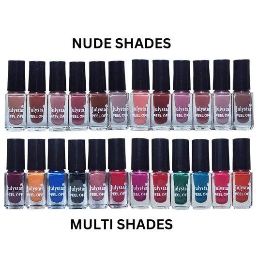 12Pcs JulyStar Peeloff Nail Polish Set