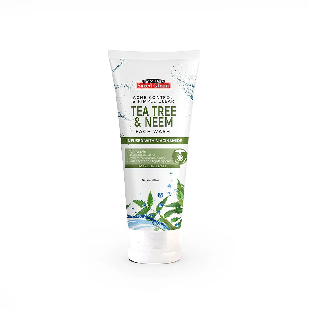Saeed Ghani Acne Control and Pimple Clear Tea Tree and Neem Face Wash – 100ml