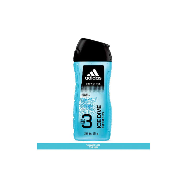 Adidas Ice Dive 3-in-1 Shower Gel -250ml