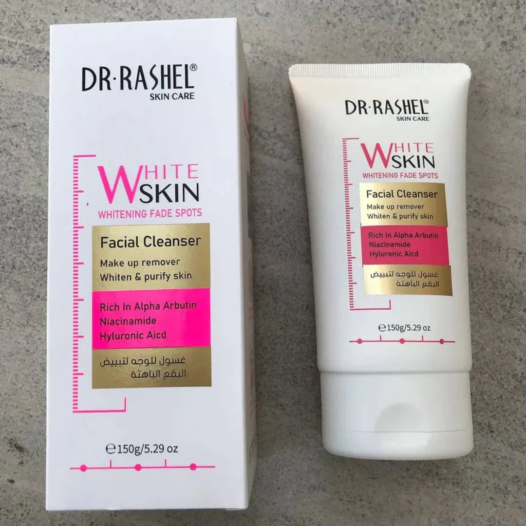 Dr Rashel Skin Care White Skin Whitening Fade Spots Facial Cleanser = 150g