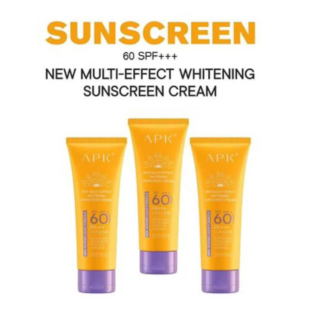 APK Sun Screen SPF 60+ with New Formula - 100g