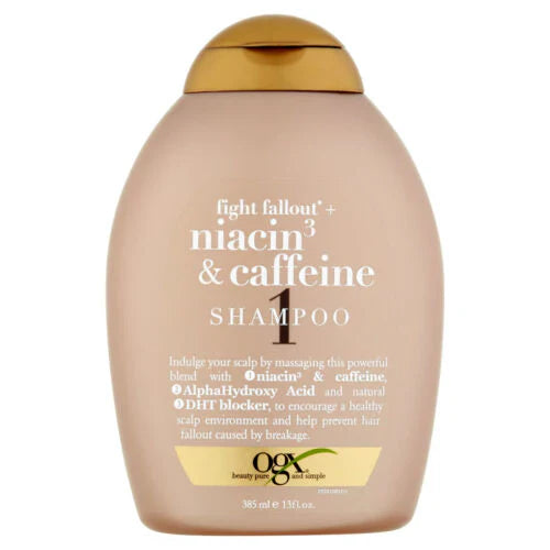 OGX Fight Fallout + Niacin3 & Caffeine Shampoo 385Ml