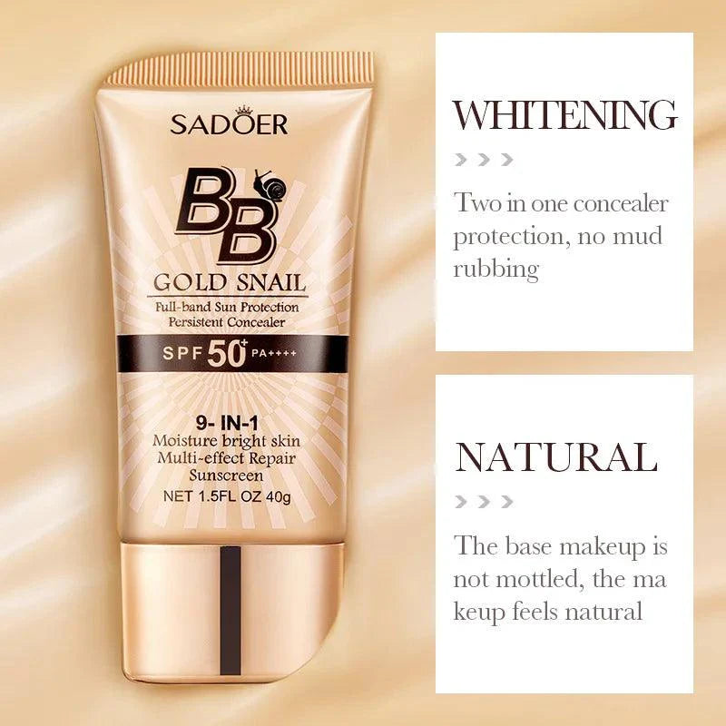 Sadoer Gold Snail Sunscreen BB Cream | Premium Skincare & Beauty Products in Pakistan
