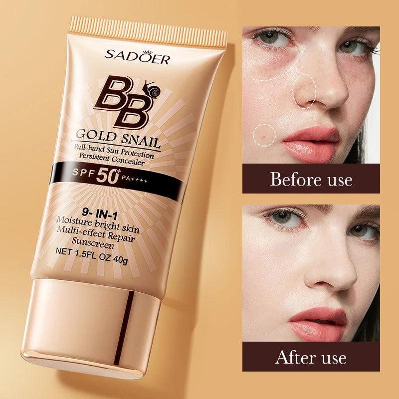 Sadoer Gold Snail Sunscreen BB Cream | Premium Skincare & Beauty Products in Pakistan