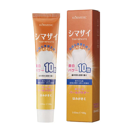 KORMESIC natural whitening organic Pearl Orange Whitening tooth paste - 100g