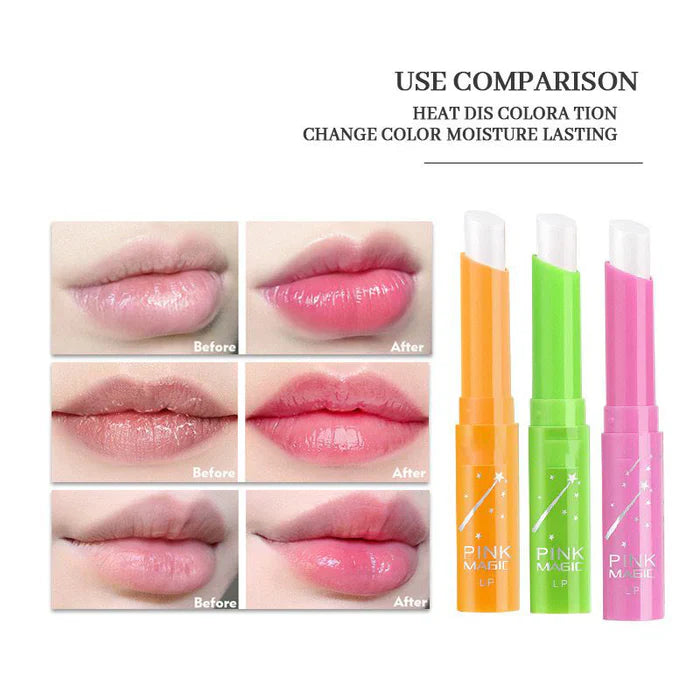 Pink Magic Color Changing Lip Balm - Green Tea