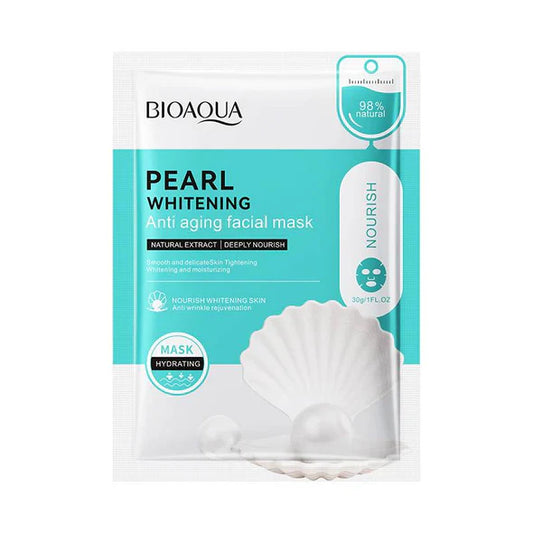 Bioaqua Pearl Whitening Anti Aging Nourish Facial Sheet Mask - 30g | Premium Skincare & Beauty Products in Pakistan