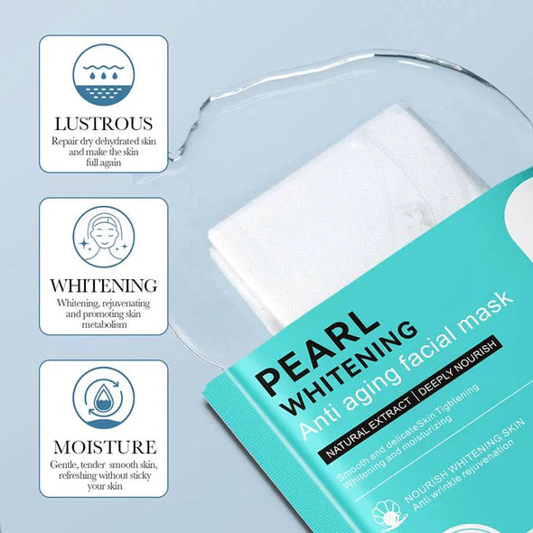 Bioaqua Pearl Whitening Anti Aging Nourish Facial Sheet Mask - 30g | Premium Skincare & Beauty Products in Pakistan