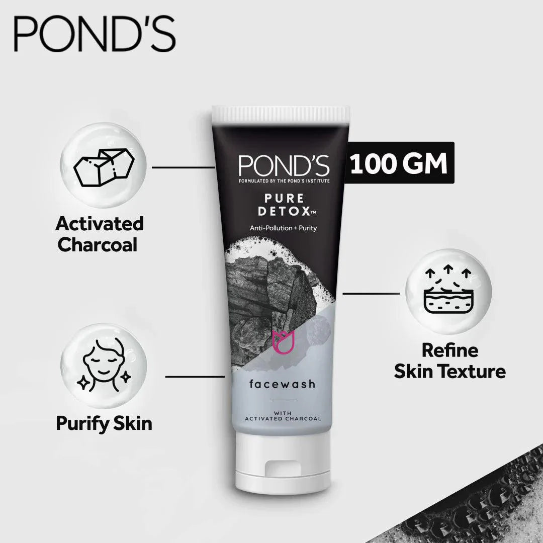 Pond's Pure Detox Facial Foam Face Wash | Premium Skincare & Beauty Products in Pakistan