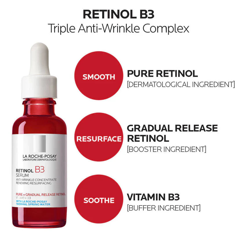 La Roche Posay Retinol B3 Serum Concentre Anti- Rides - 30ml | Premium Skincare & Beauty Products in Pakistan