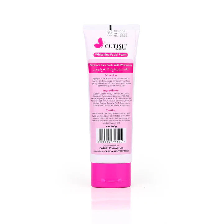 Cutish Ready 2 White Facial Foam 100g