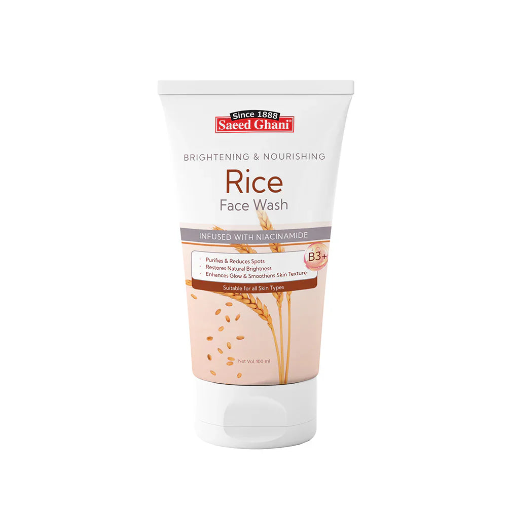 Saeed Ghani Brightening & Nourishing Rice Face Wash – 100ml