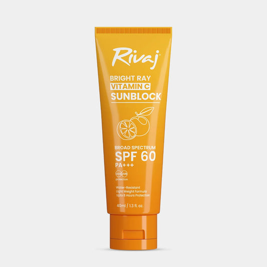 Rivaj UK Vitamin C Sun Block SPF60 | Premium Skincare & Beauty Products in Pakistan
