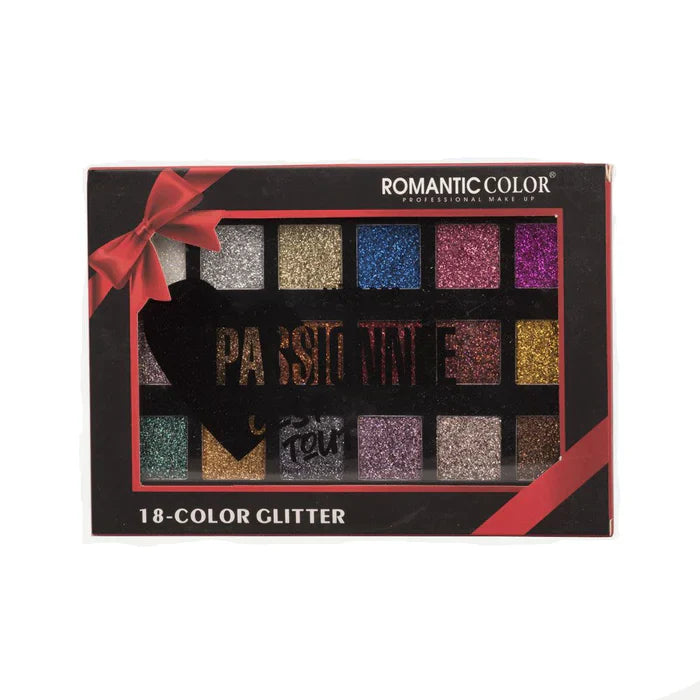 Romantic Color 18 colors Glitter Palette