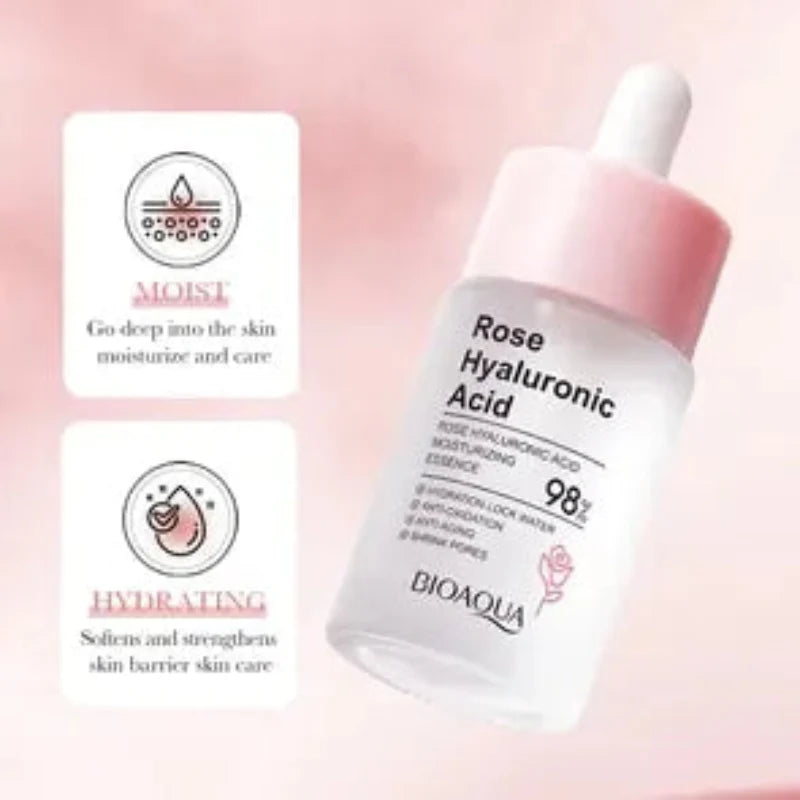 BIOAQUA Hyaluronic Acid Rose Face Serum - 30ml | Premium Skincare & Beauty Products in Pakistan