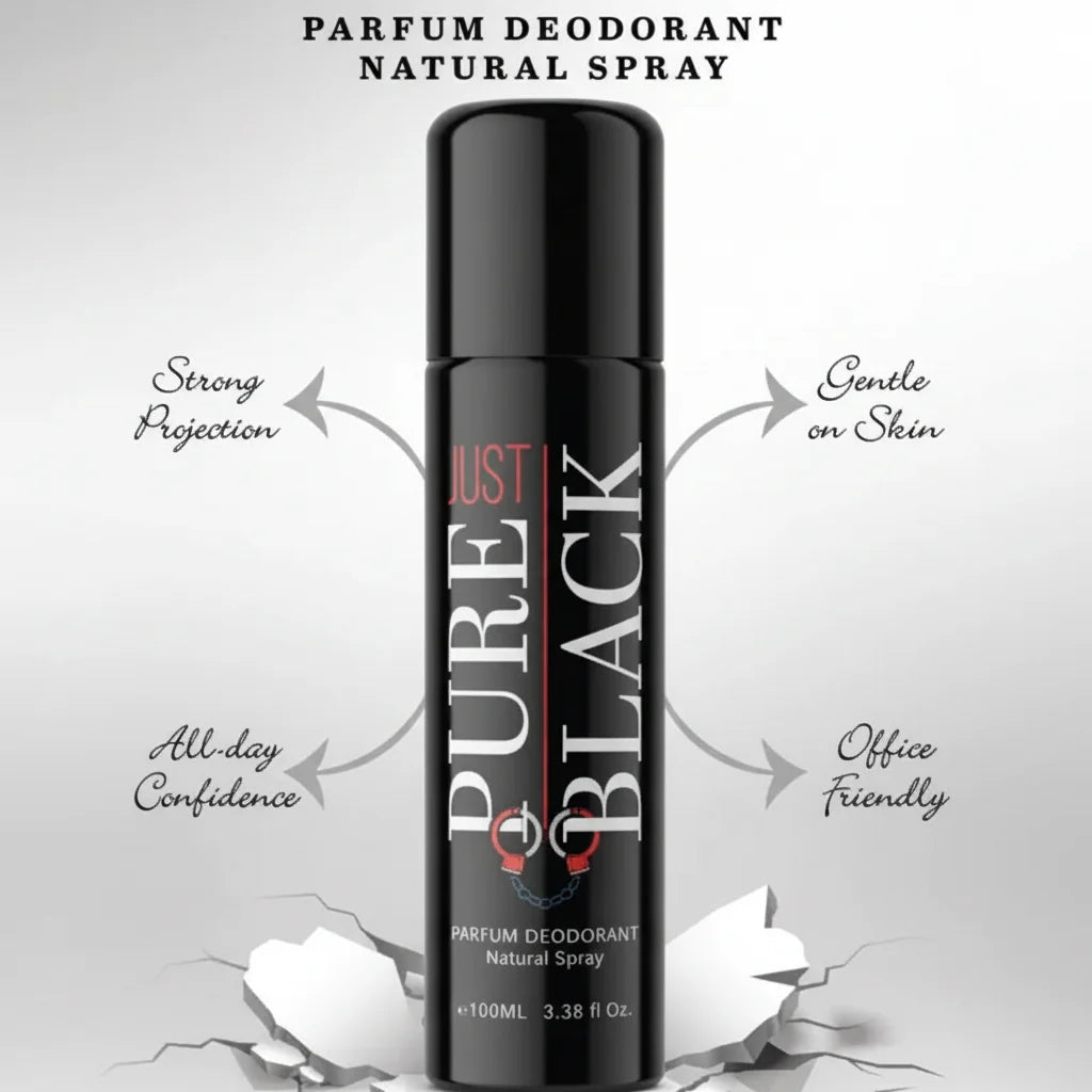 Shifan's Just Pure Black Perfume Deodorant Natural Spray - 100ml