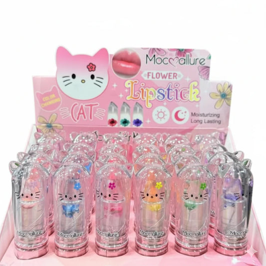 Mocallure Cat Theme Flower Jelly Transparent Lipstick