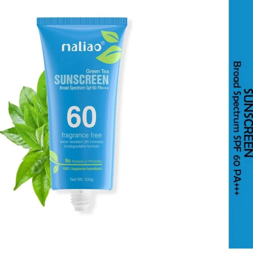 Maliao Fragrance Free Green Tea Sunscreen - 100g | Premium Skincare & Beauty Products in Pakistan