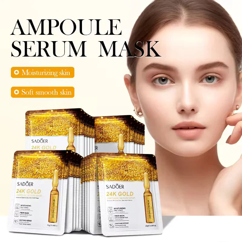 SADOER 24K Gold Ampoule Serum Facial Sheet Mask - 25g | Premium Skincare & Beauty Products in Pakistan