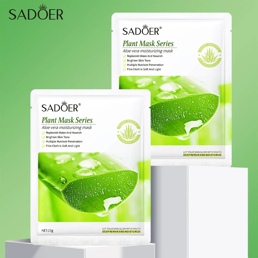 SADOER Aloe Vera Soft Moisturizing Face Sheet Mask - 25g | Premium Skincare & Beauty Products in Pakistan
