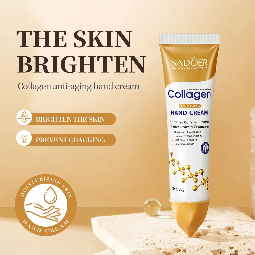 SADOER Collagen Moisturizing Hand Cream - 30g | Premium Skincare & Beauty Products in Pakistan
