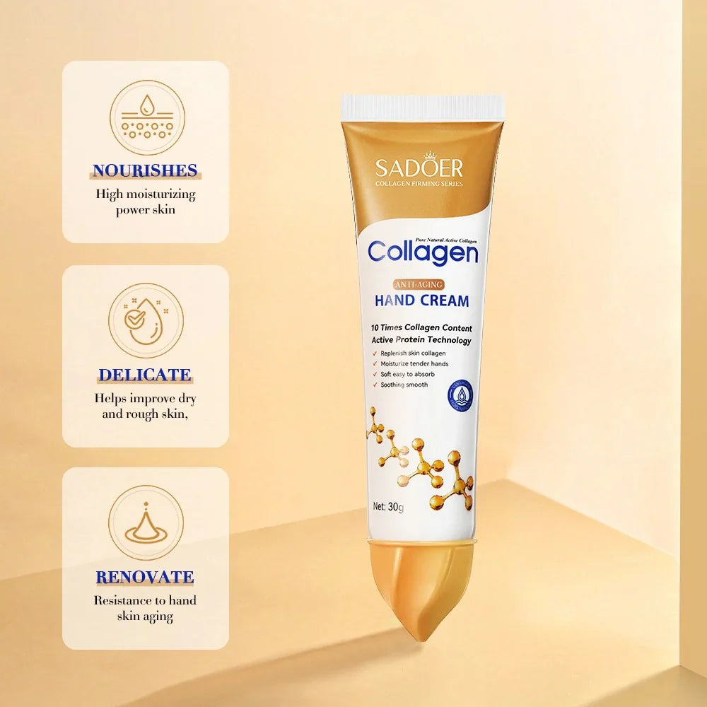 SADOER Collagen Moisturizing Hand Cream - 30g | Premium Skincare & Beauty Products in Pakistan