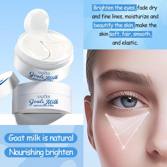 SADOER Goat Milk Moisturizing & Whitening Natural Goat Milk Extract Eye Mask - 80g