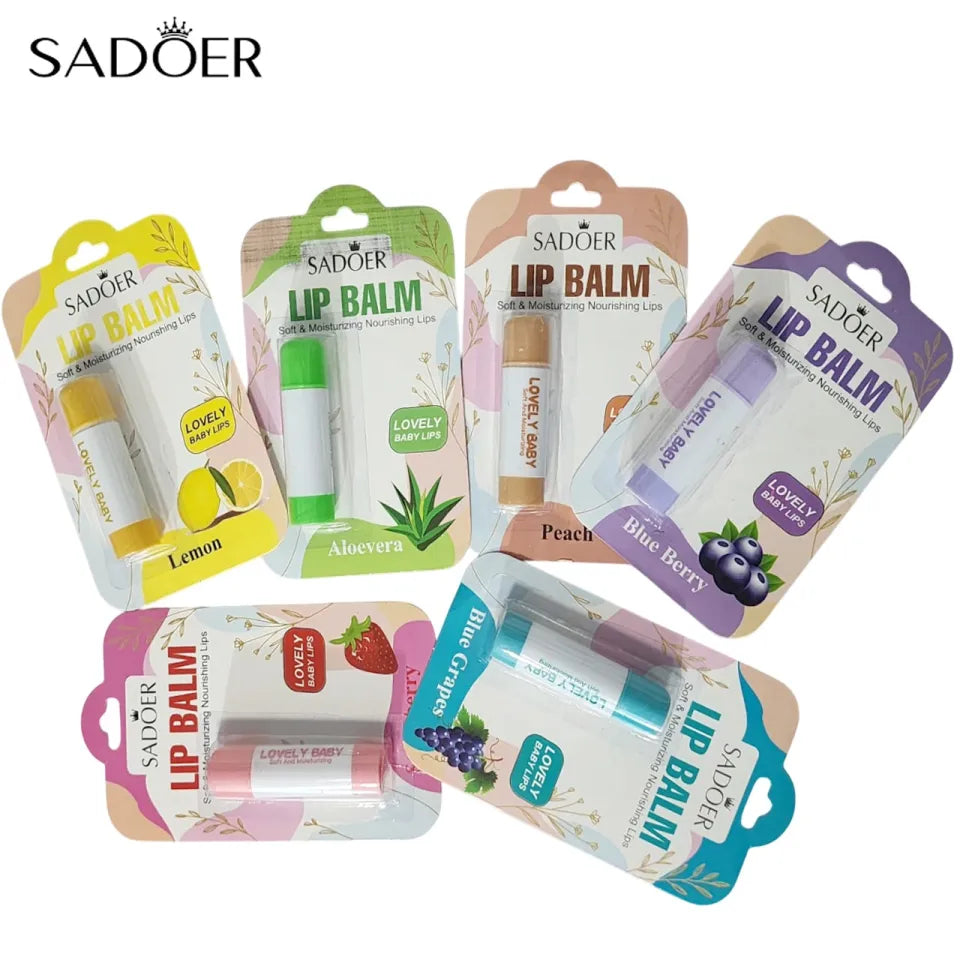 SADOER Lovely Lip Balm – Soft & Moisturizing Nourishing Lips